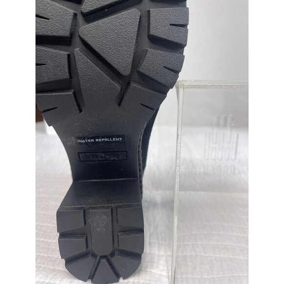 Vince Henderson Weatherproof Suede Chelsea Chunky Ankle Boot Black SZ 9.5M NEW - Picture 13 of 15